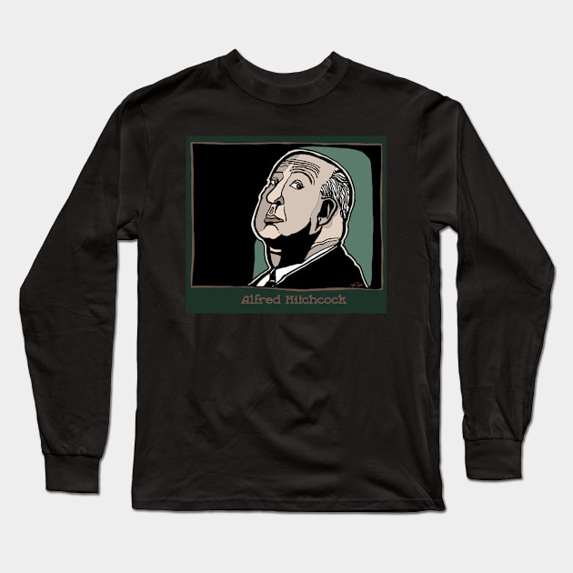 Alfred Hitchcock Long Sleeve T-Shirt by JSnipe